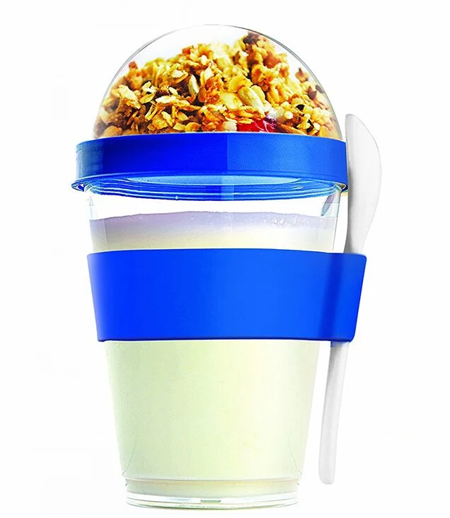 Portable Yogurt and Cereal to-Go Container Cup