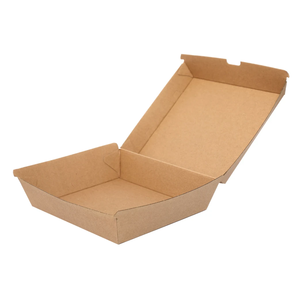 Corrugated Packaging Box E Corrugated Hamburger Lunch Box Take out Lunch Box Disposable Environmental Protection Degradable Packaging Box