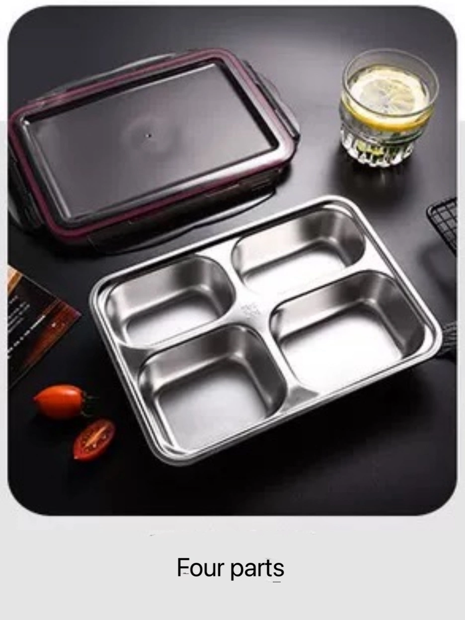 Factory Amazon Hot Sale on The Go BPA Free Lunchboxes Stainless Steel Lunch Box