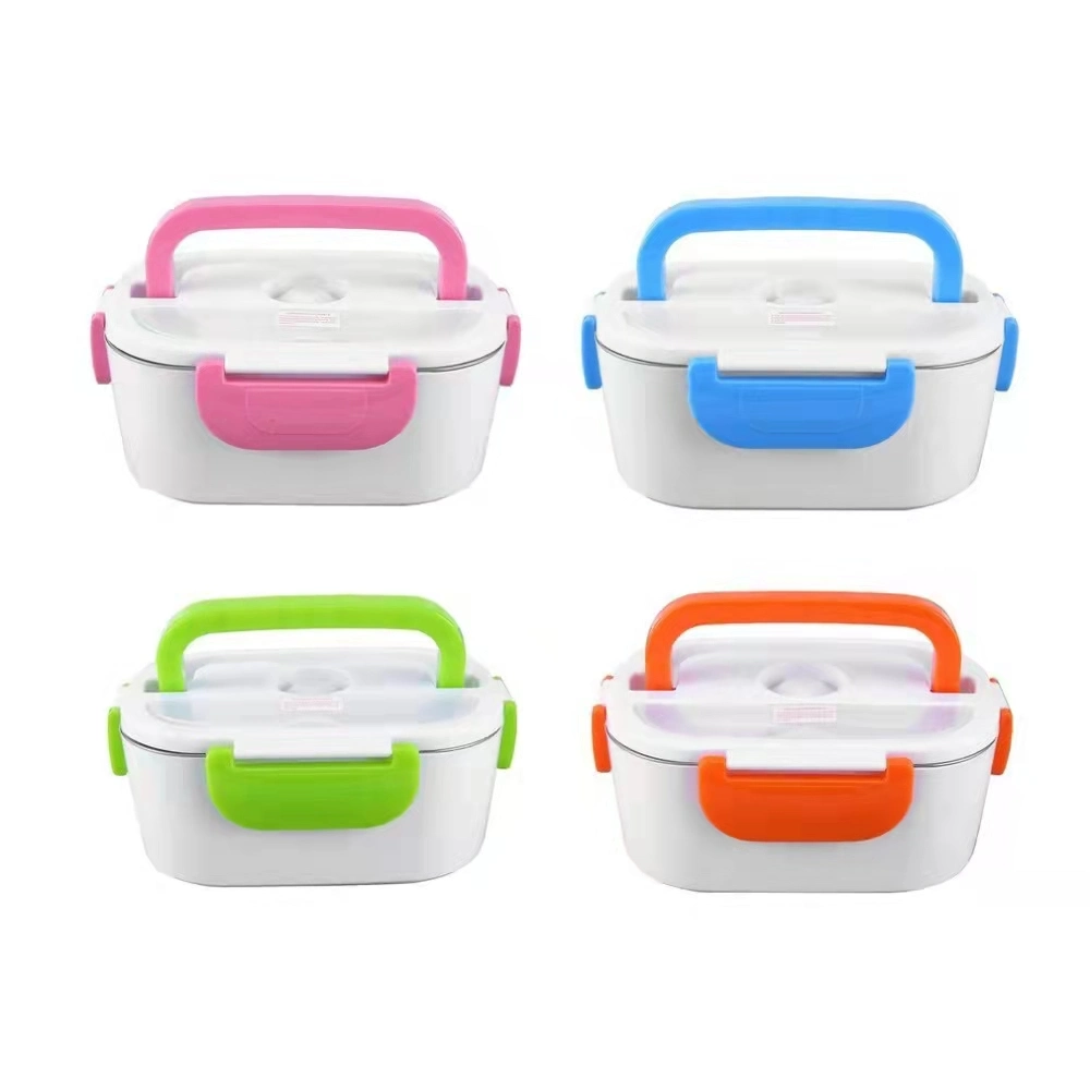 2022 New Design Portable Stainless Steel Insulation Heatable Compartment Electric Lunch Box