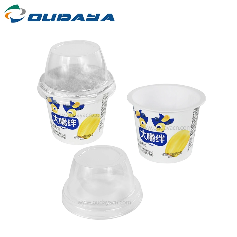 Custom Iml 320ml 180g Plastic Hard Frozen Yogurt Oatmeal Cereal Cup Tub Container with Dome Lids