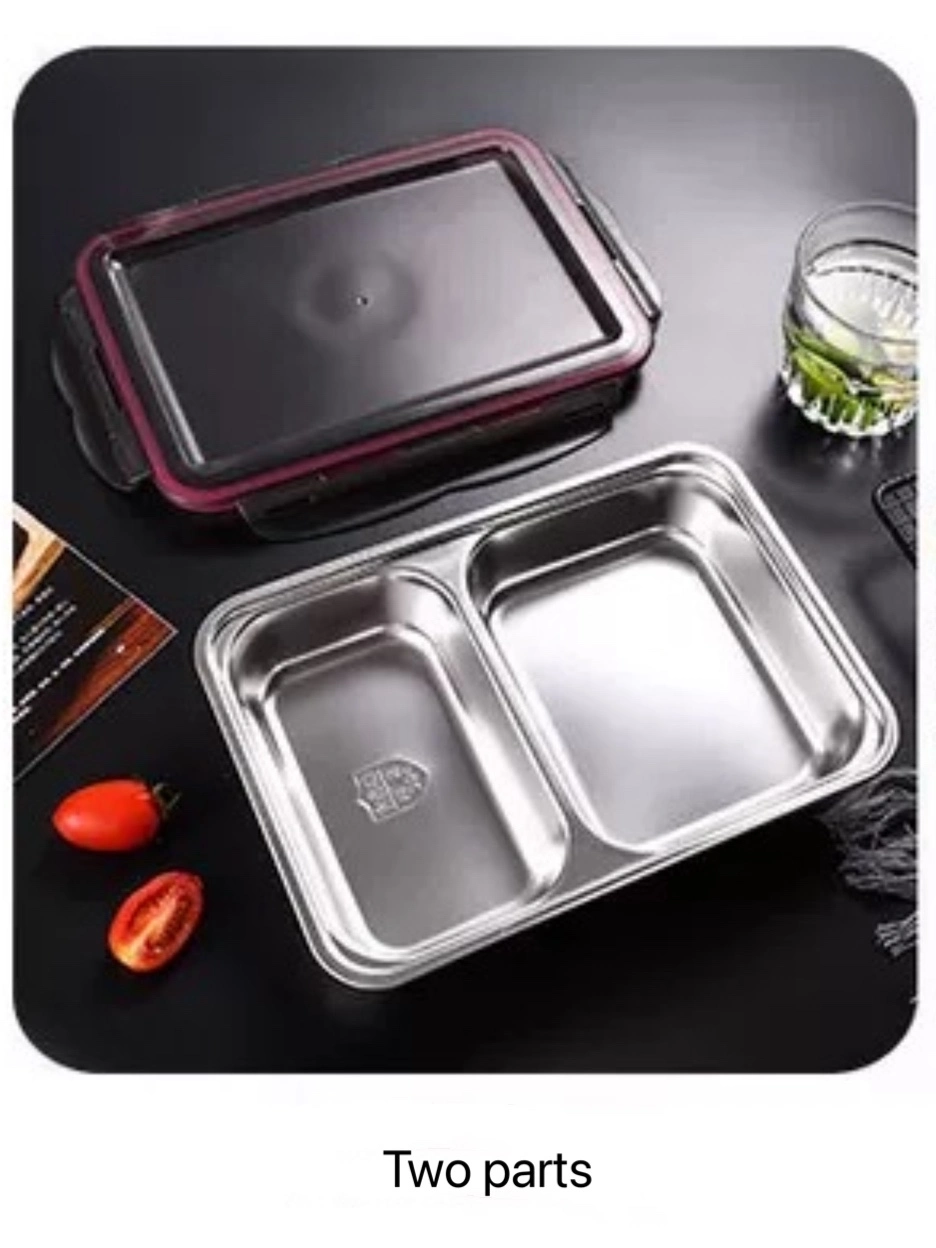 Factory Amazon Hot Sale on The Go BPA Free Lunchboxes Stainless Steel Lunch Box