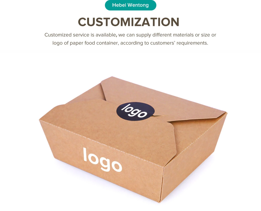 Custom Disposable Take Away Paper Food Box