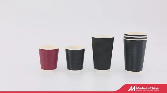 8oz/12oz/16oz/20oz taza de café potable biodegradable taza de papel desechable sin plástico